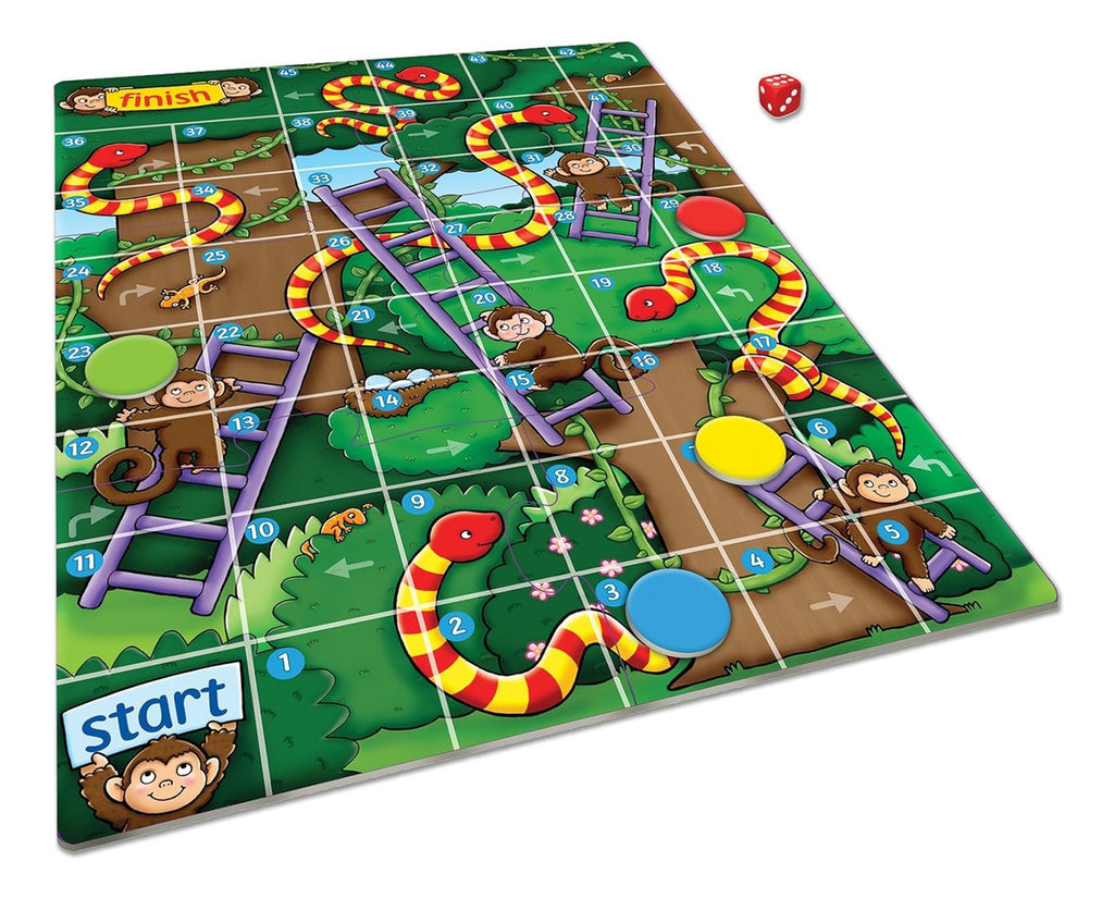 Juego Serpientes Y Escaleras Mini Game Jungle  Orchard Toys