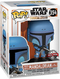 STAR WARS Funko FK46091 The Mandalorian Pop Figura de Vinilo para TV Muerte Reloj Mandaloriano (Dos Rayas) 9 cm