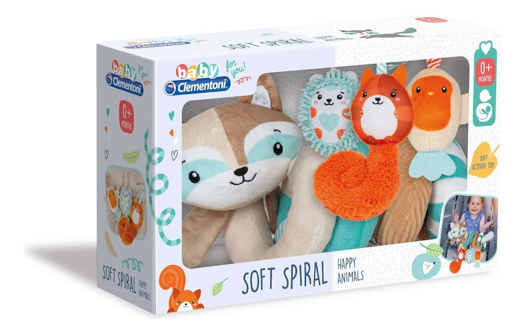 Juguete De Cuna Animales Felices Espiral Baby Clementoni