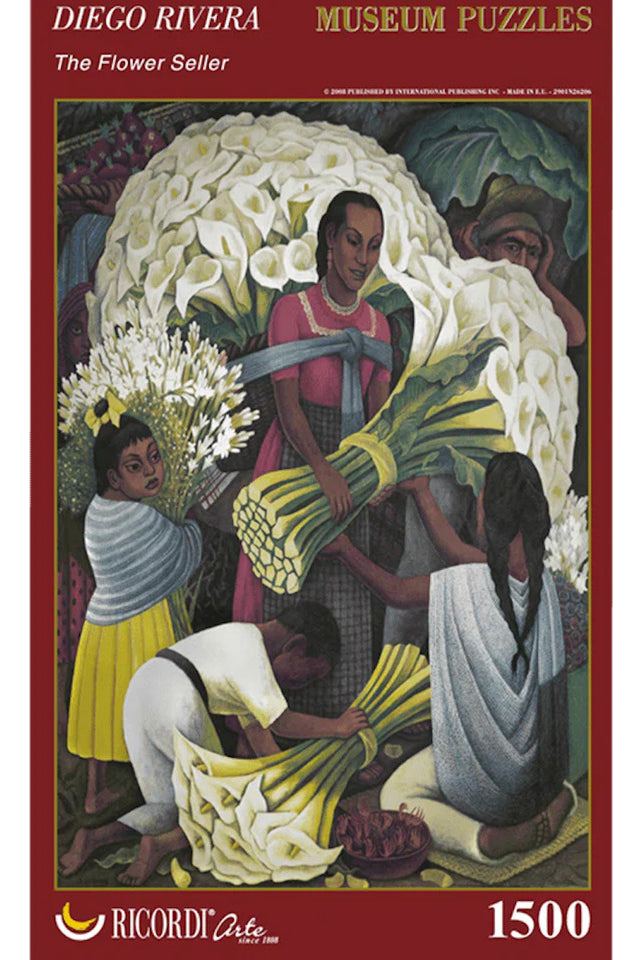 Diego Rivera Vendedora Flores Rompecabezas Ricordi 1500 Pzas