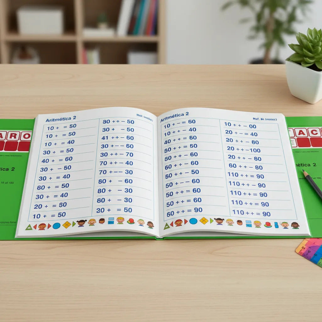 505062 Cuaderno Aritmética 2 2o Grado Método Arco Eduke