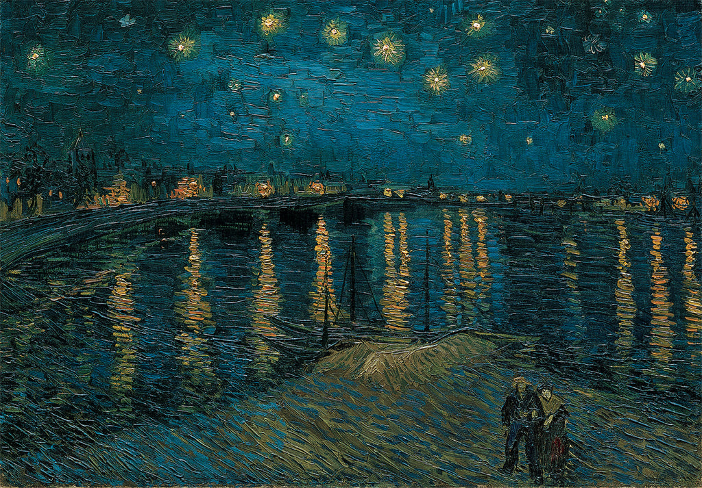Rompecabeza Noche Estrellada Rodano Van Gogh 1000 Clementoni