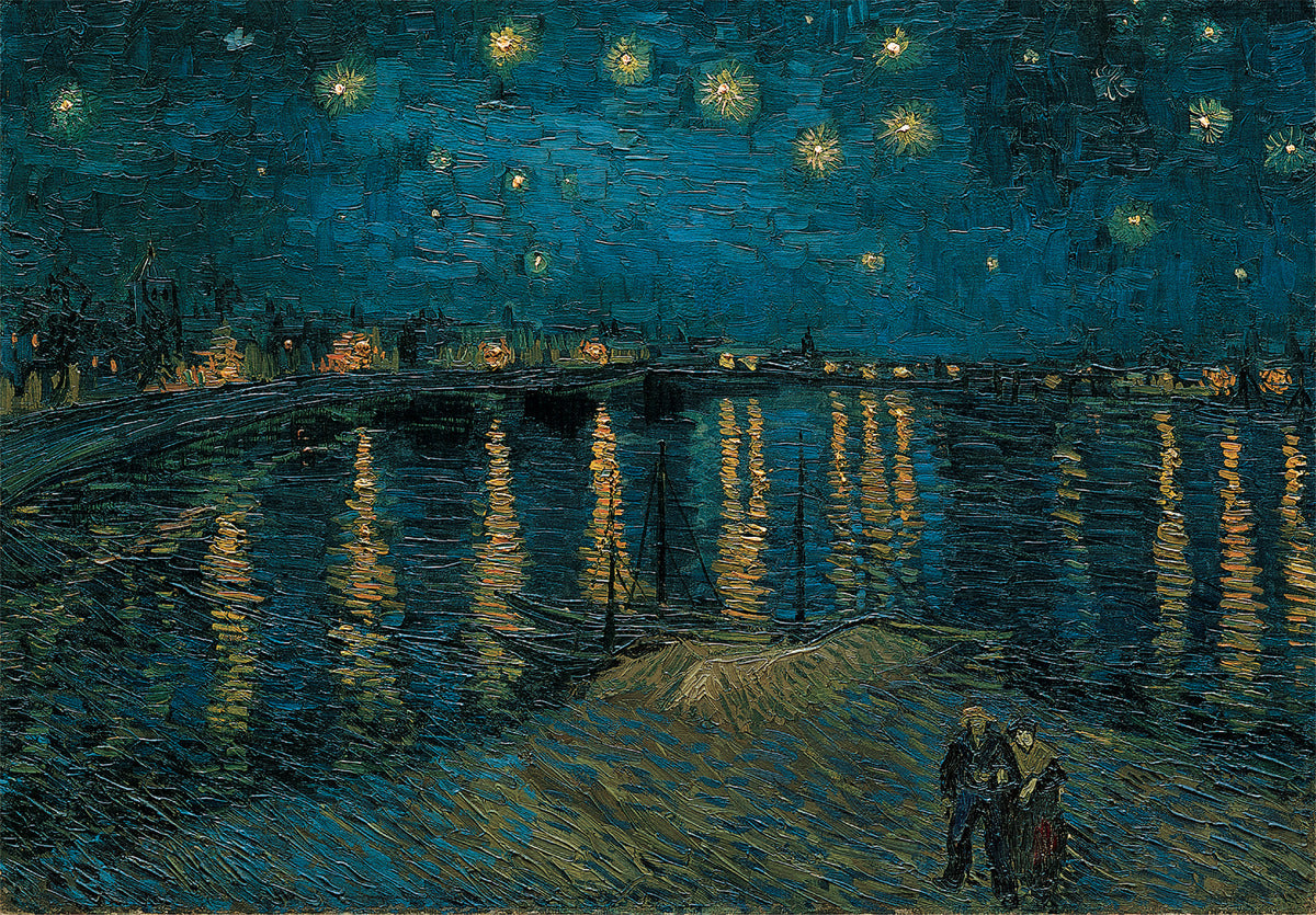 Rompecabeza Noche Estrellada Rodano Van Gogh 1000 Clementoni