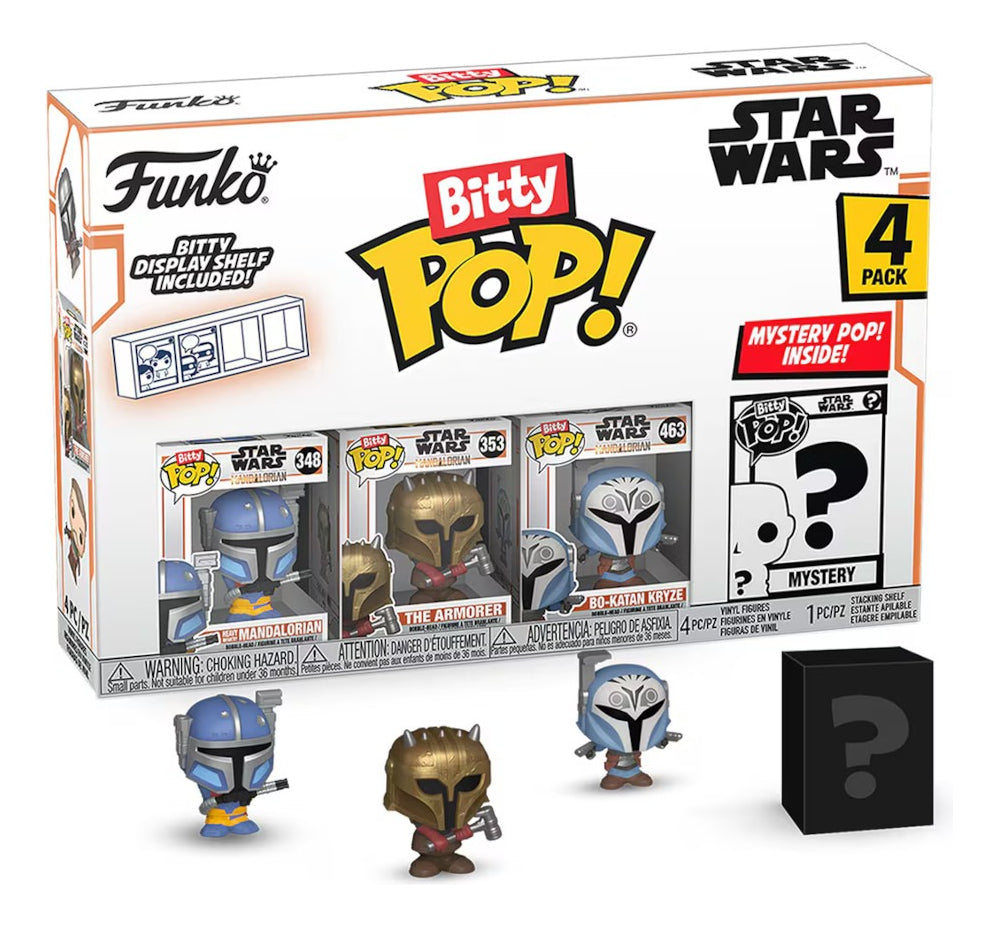 Mini Figuras The Mandalorian Star Wars Funko Bitty Pack 4 Pz