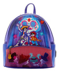 Mochila Loungefly Disney Coco Miguel Y Héctor Violeta Oscuro 10l