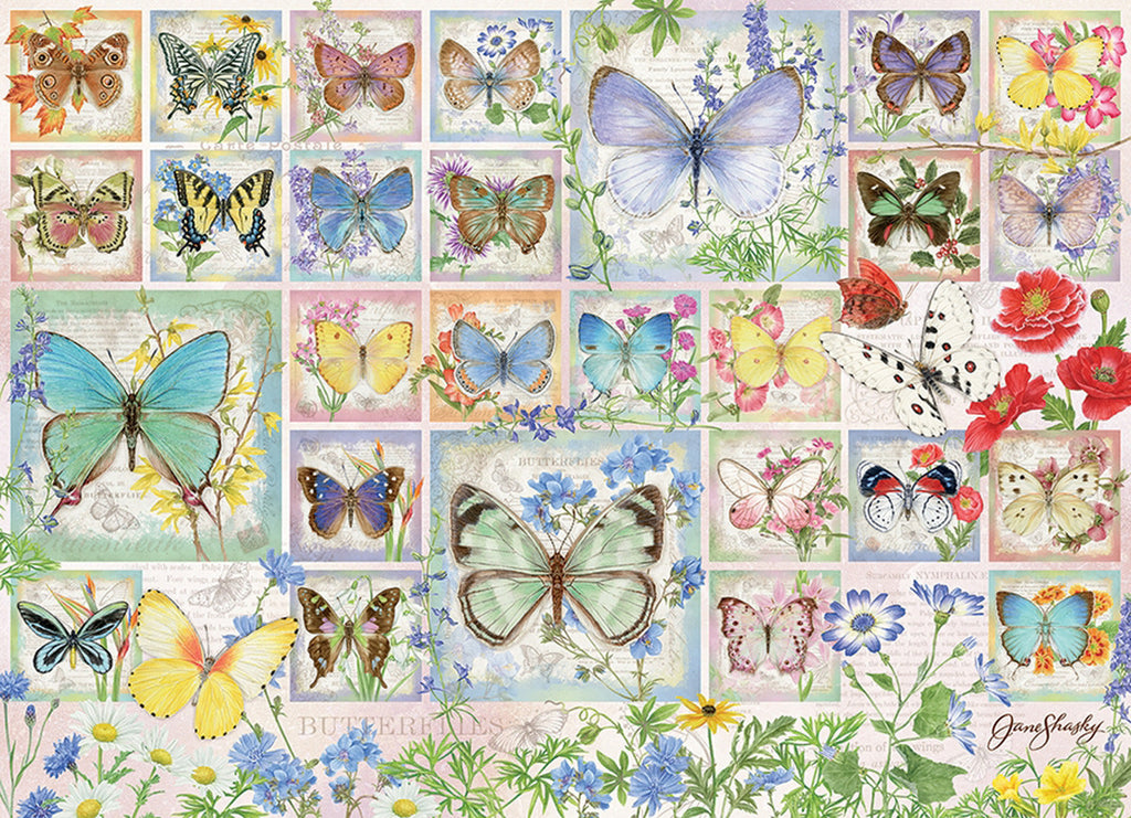 Cobble Hill Azulejos De Mariposa Rompecabezas De 500 Piezas