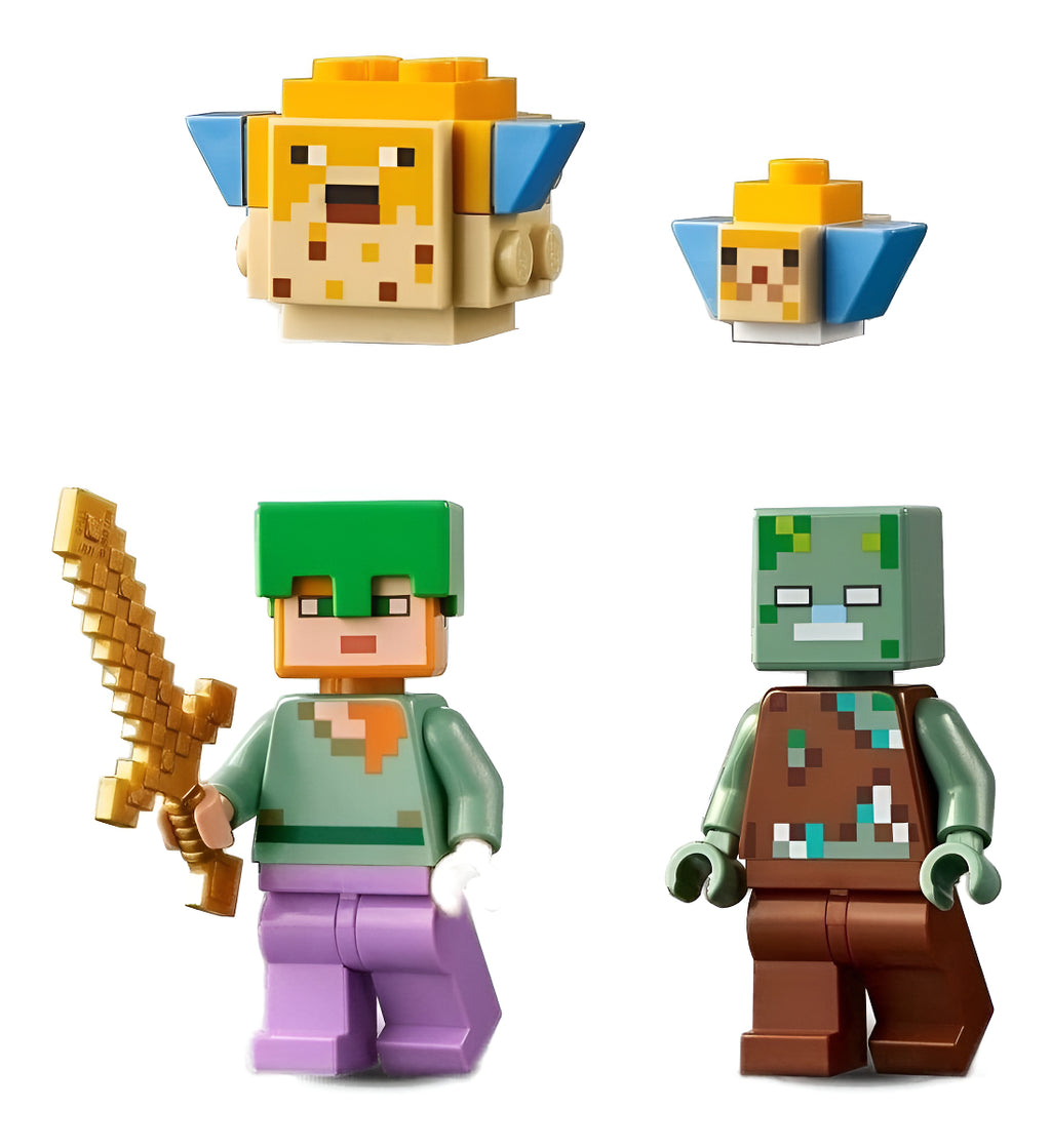 Set De Construcción Lego Minecraft The Coral Reef 92 Piezas En Caja