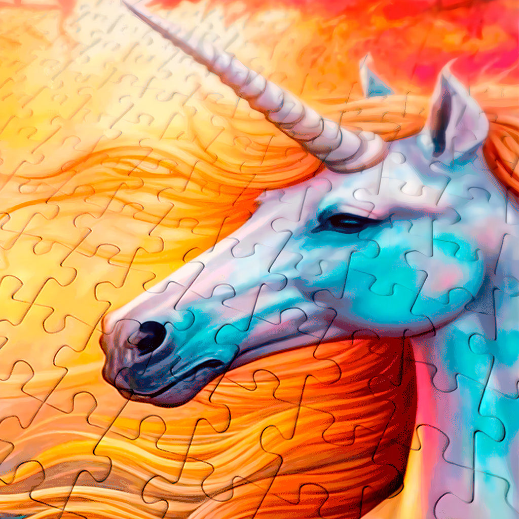 Rompecabezas 1000 Piezas Unicornio Encantado Enjoy Puzzle Cartón