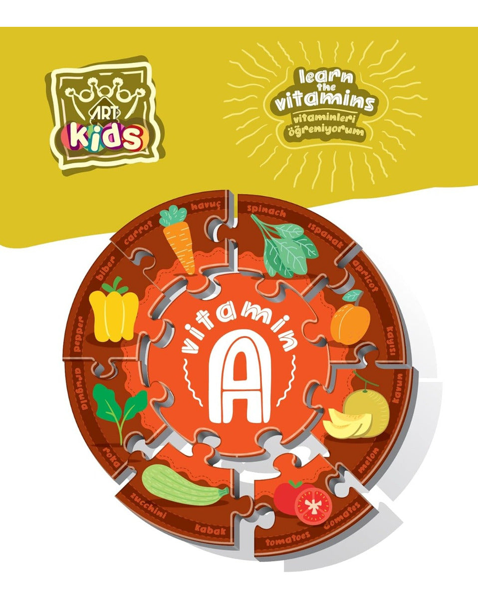 Art Kids Juego Educativo Preescolar Aprenda Las Vitaminas