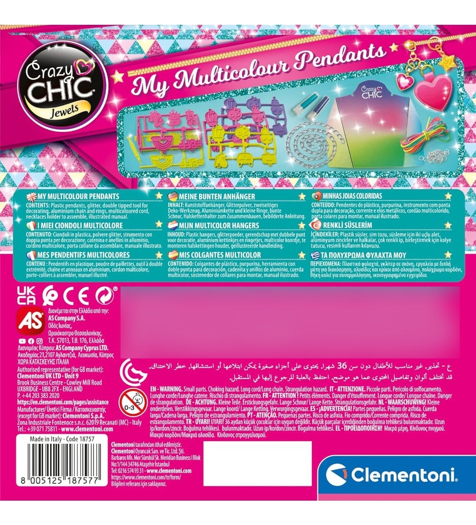Crazy Chic  My Multicolour Pendants Clementoni