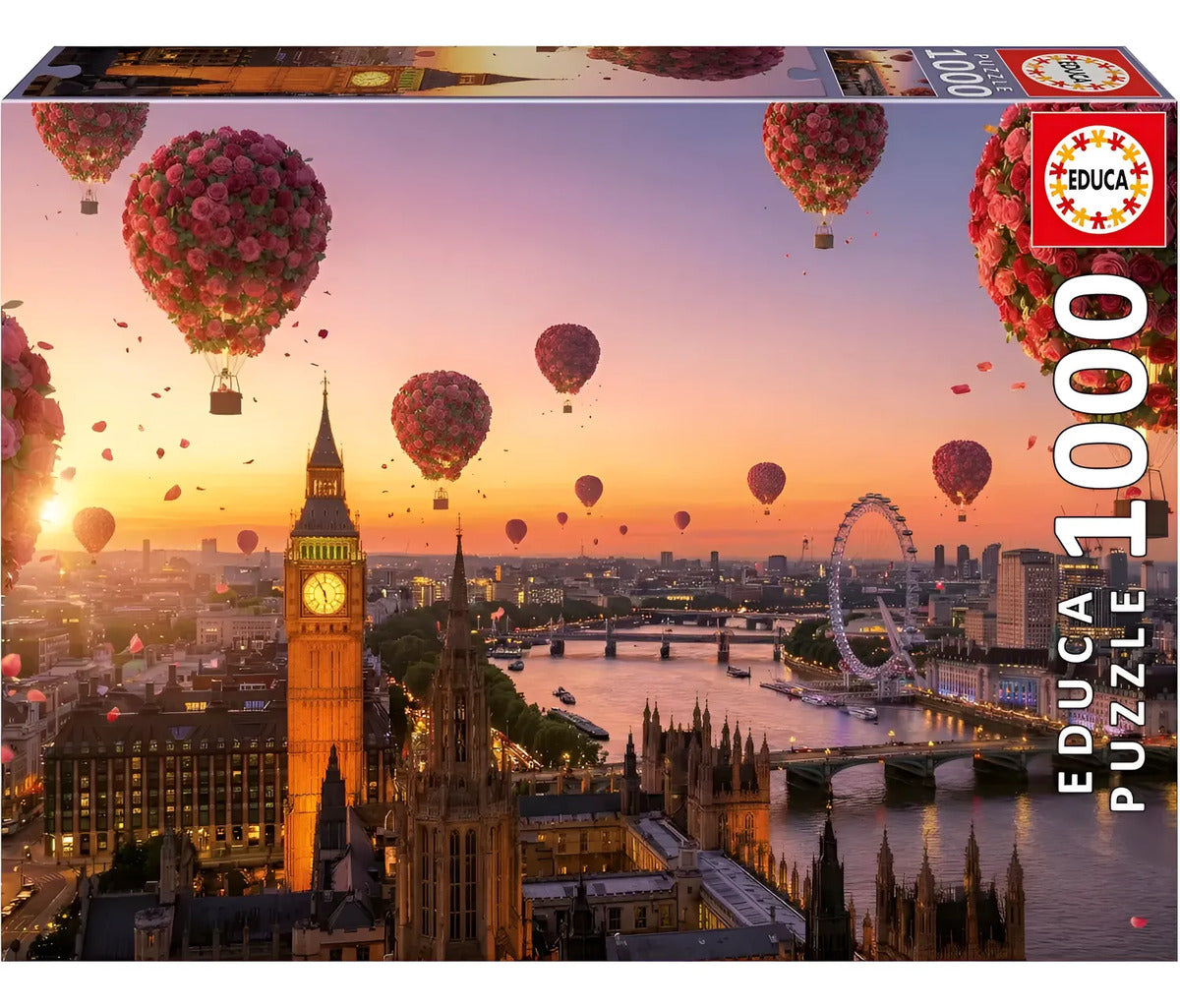 Rompecabezas Educa 1000 Piezas Londres Globos De Rosas