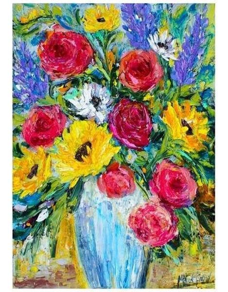 Jarrón Con Flores Rompecabezas 1000 Piezas Enjoy Puzzle
