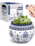 Peacerelax Maceta Rompecabezas 3d Estilo Ornamental Clásico