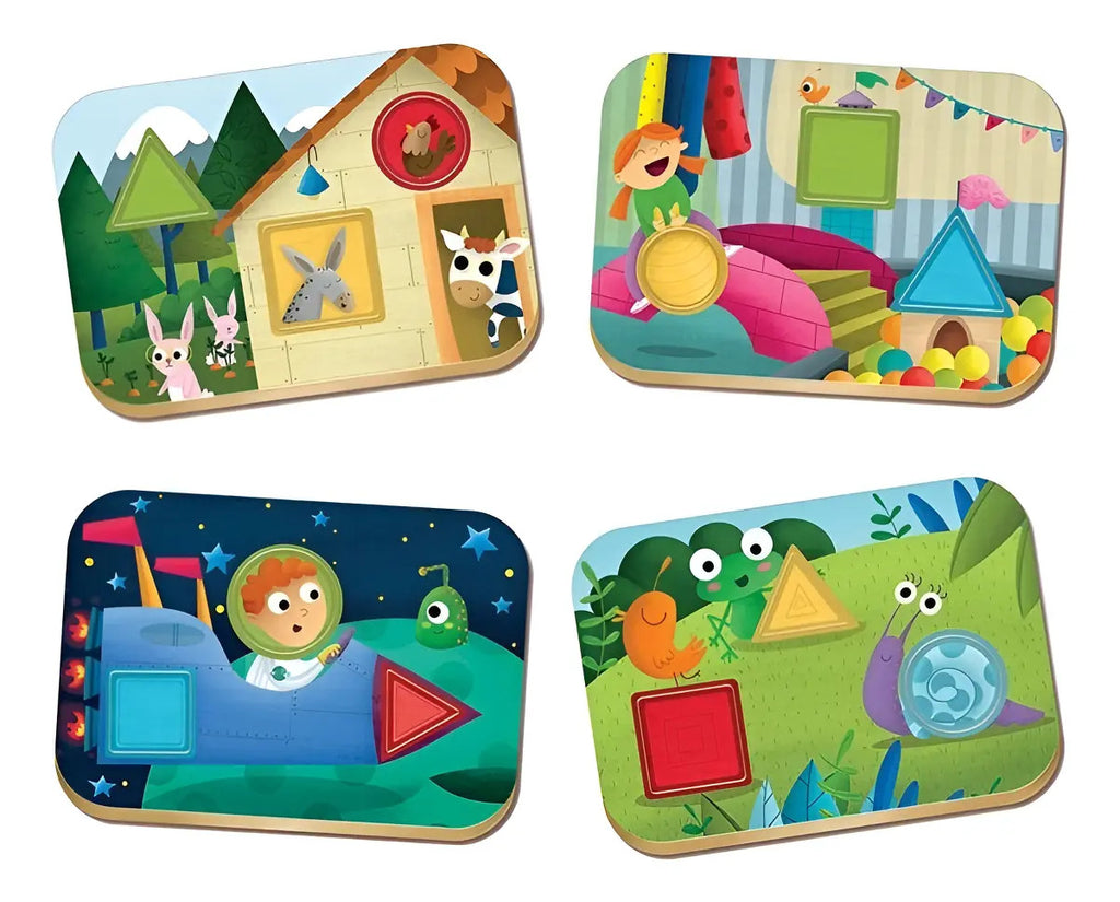Rompecabezas Didáctico Educa Baby 16 Piezas Figuras Geométricas