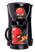 Uncanny Brands Spider-man Cafetera Con Taza Individual