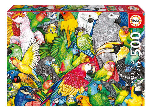 Puzzle Rompecabeza 500 Piezas Loros Educa