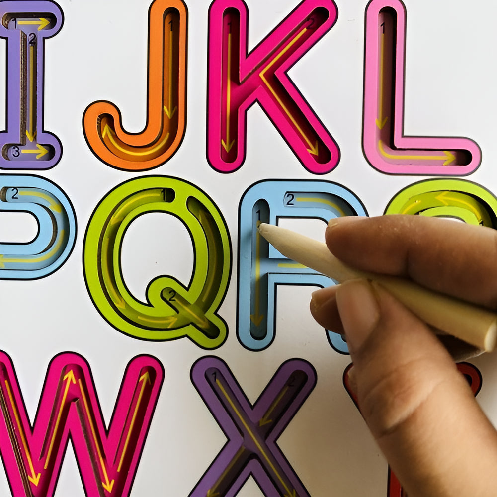 Tablero Montessori  De Escritura Abc