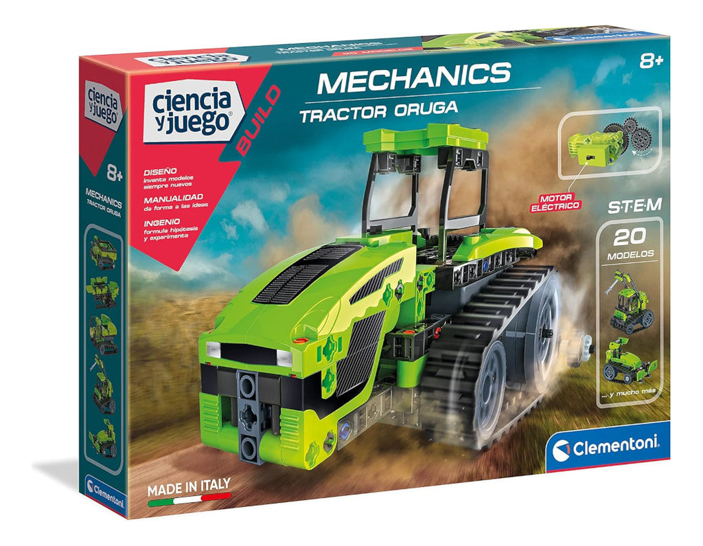 Clementoni Tractor Oruga, Juego Stem Construcciones