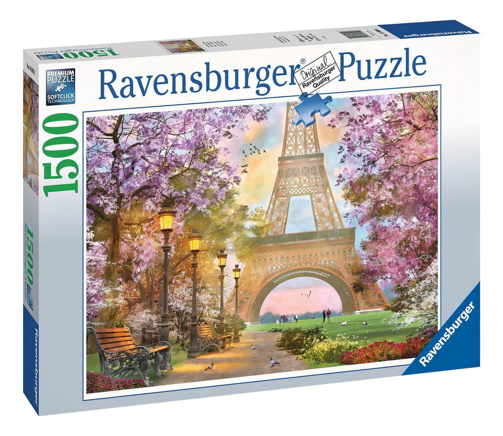 Rompecabezas Ravensburger París Romántico 1500 Piezas 14+