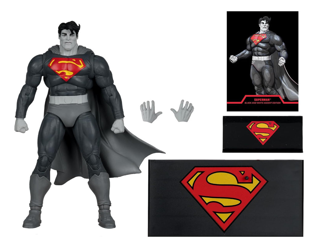 Figura Mcfarlane Dark Knight Returns Superman Gold Label B/n