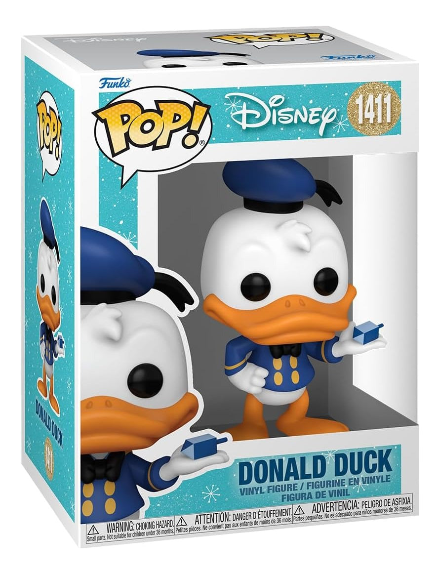 Pato Donal Holiday Hanukkah Dreidel Funko Pop Navidad
