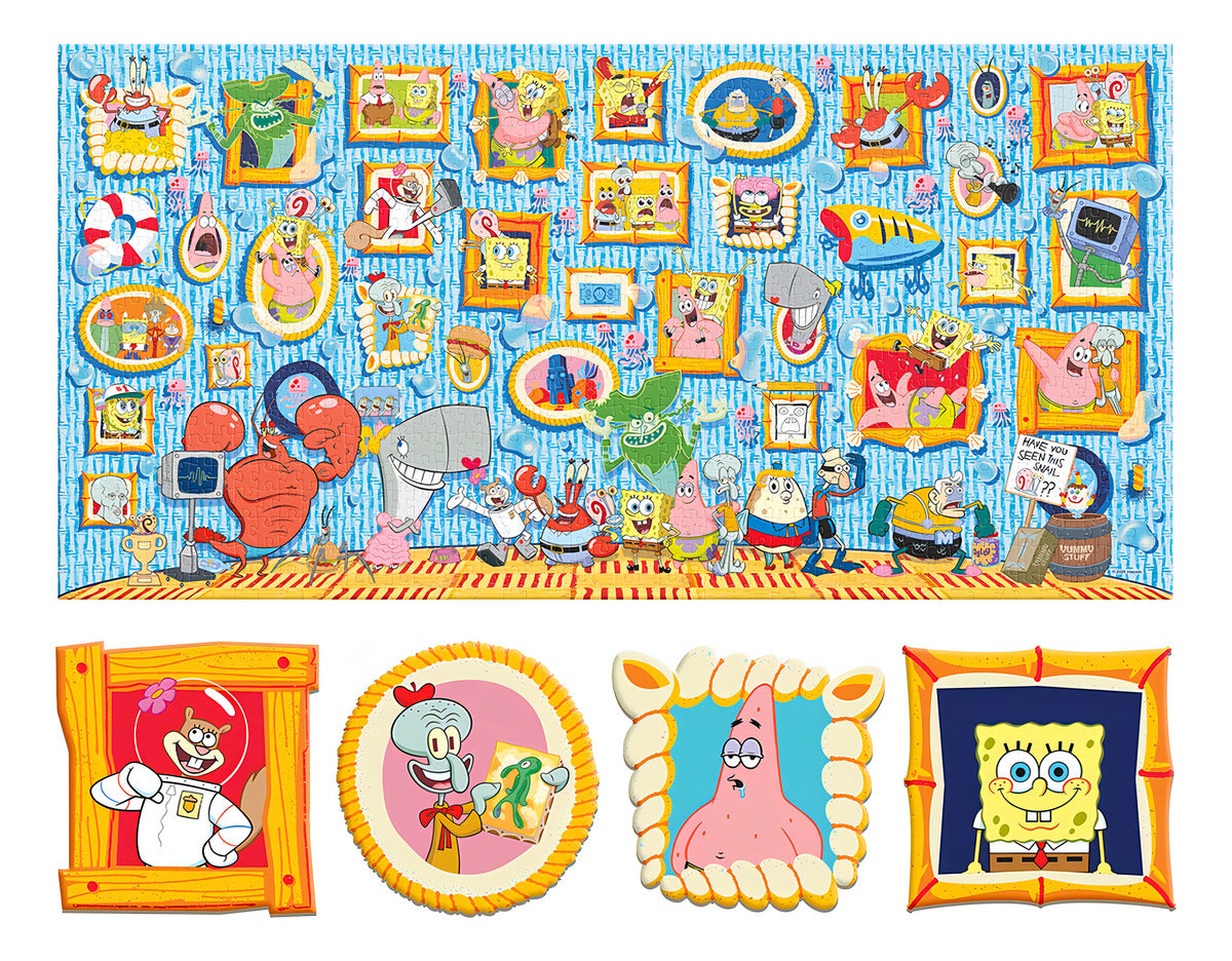 Rompecabezas Bob Esponja Premium 1000 Piezas Coleccionable | Puzzle Oficial Nickelodeon Alta Calidad