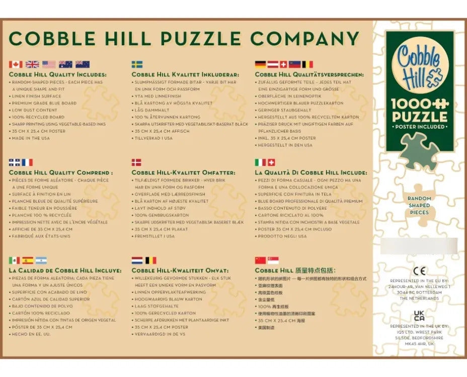 Cobble Hill - Rompecabezas 1000 Piezas Olas Costeras