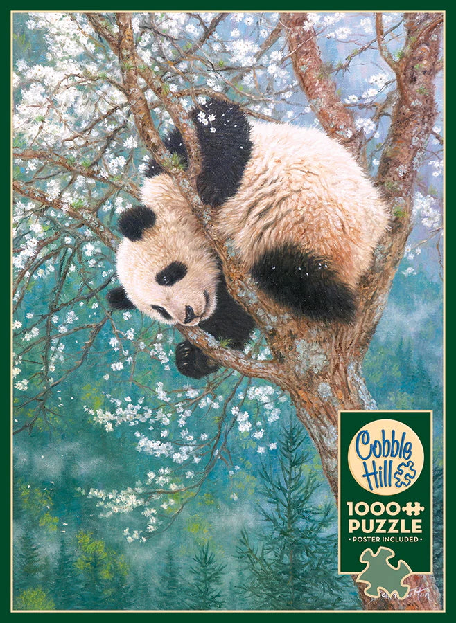 Rompecabezas 1000 Piezas Cobble Hill Panda En Árbol Naturaleza