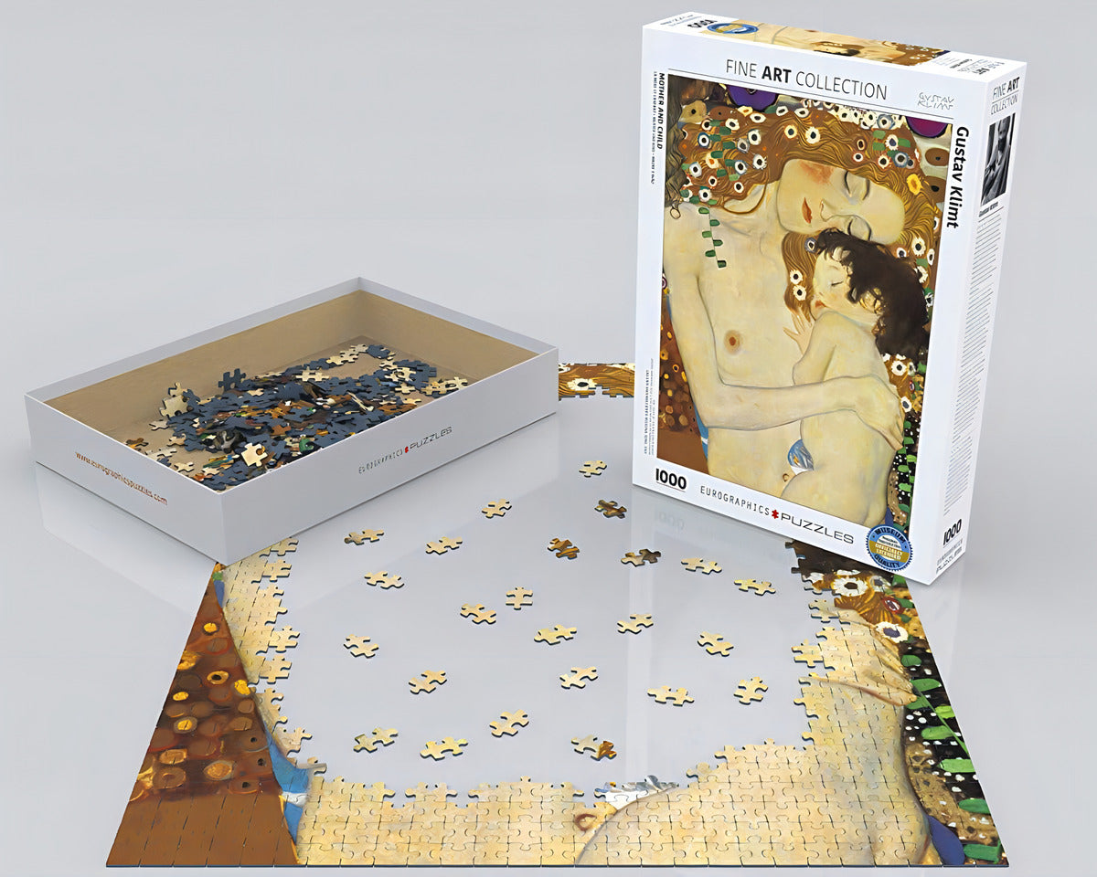 Rompecabezas Eurographics Klimt: Madre E Hijo - 1000 Piezas