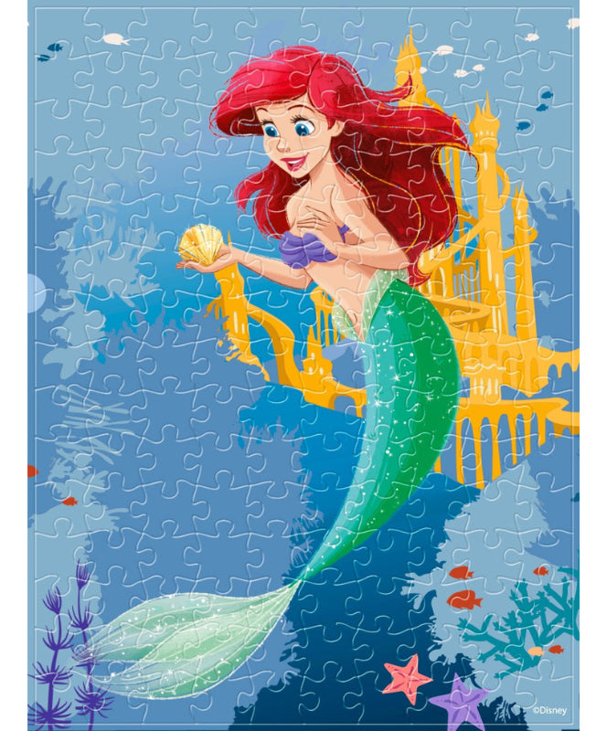 Rompecabezas La Sirenita Disney 150 Piezas Miniatura Plástico Con Caballete