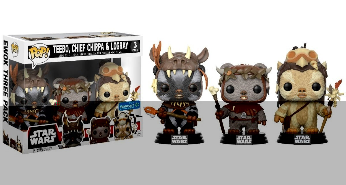 Ewoks Teebo Chief Chirpa Logray Funko Pop Star Wars Walmart