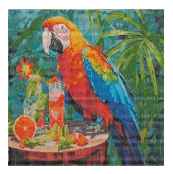 Kit Pintura Diamantes Arte Diamante Guacamaya Educar Dm-78
