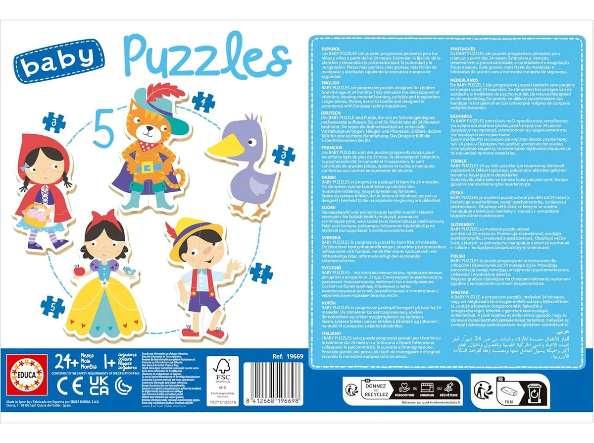Rompecabezas Progresivo Baby Puzzle Érase Una Vez Educa 19pz