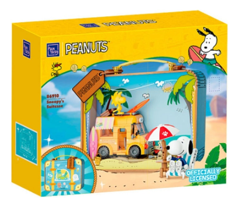 Juego De Construcción Pantasy Snoopy's Maleta De Viaje