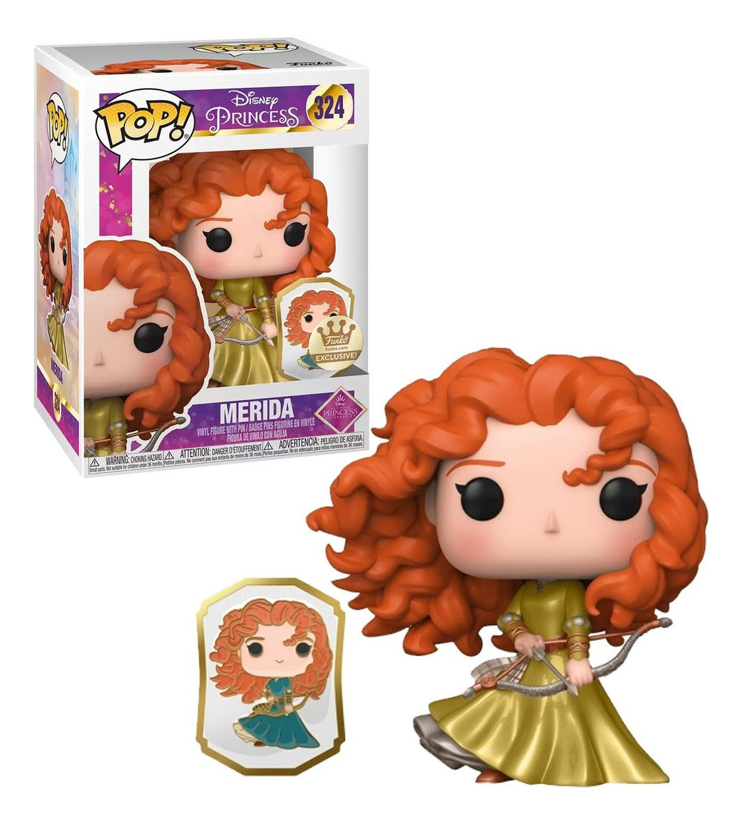 Merida 324 Funko Pop Shop Exclusive Disney Princess Pin