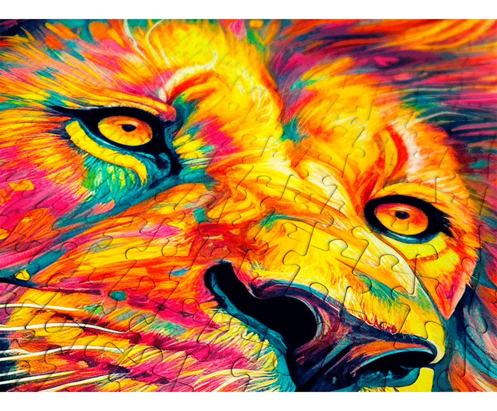 Rompecabezas 1000 Piezas León Modelo 2205 Material Cartón Enjoy Puzzle