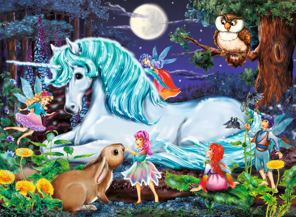 Rompecabezas Unicornio Y Hadas P/niños 100 Xxl Ravensburger