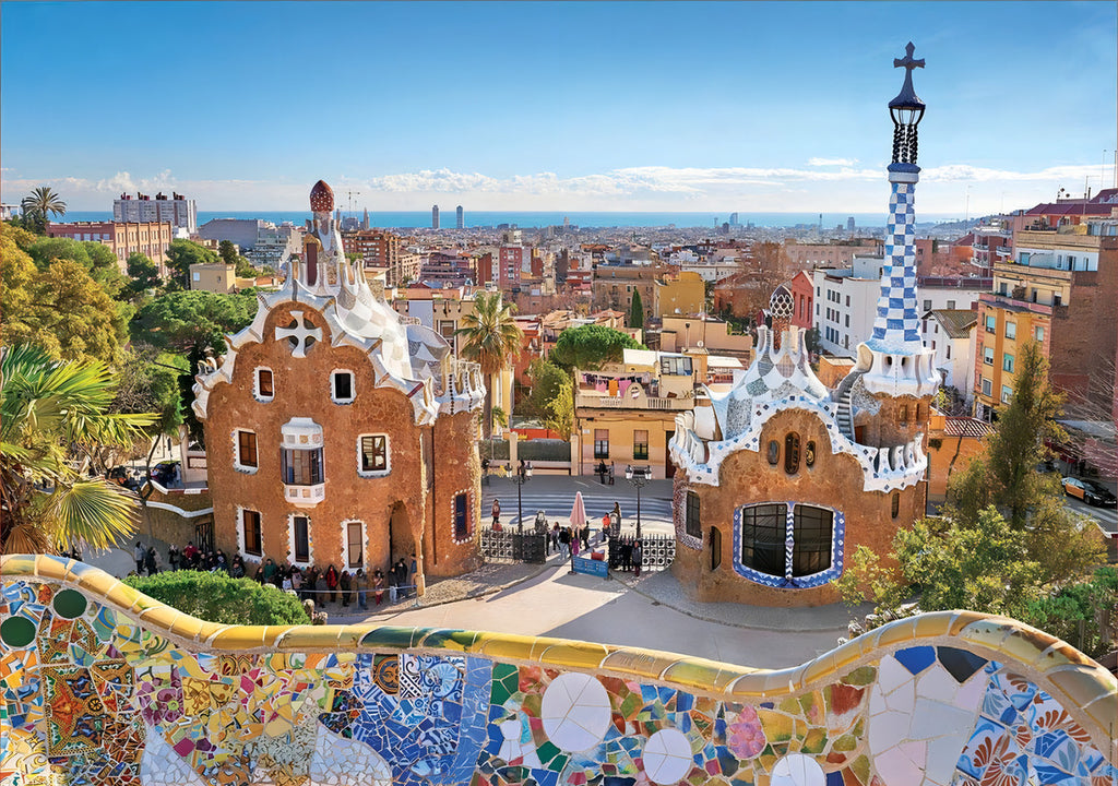 Rompecabezas Educa Borras Barcelona Park Güell 1000 Piezas