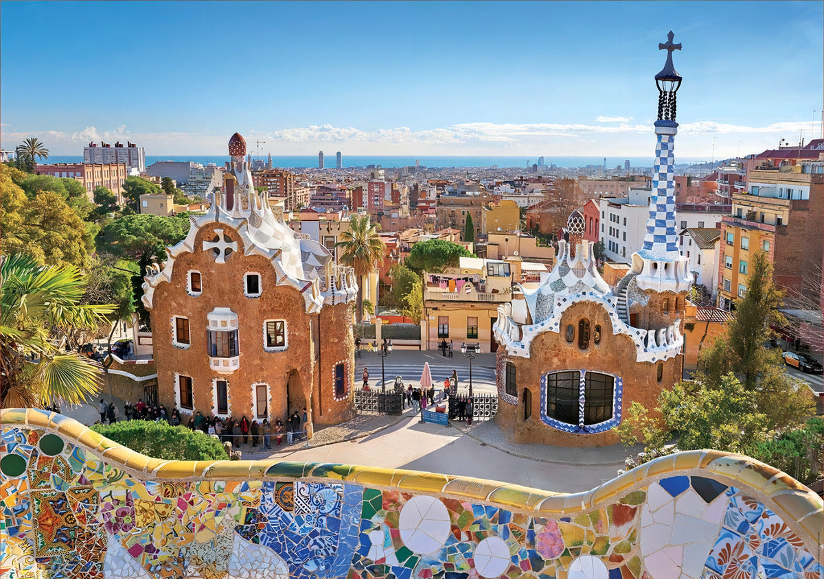 Rompecabezas Educa Borras Barcelona Park Güell 1000 Piezas