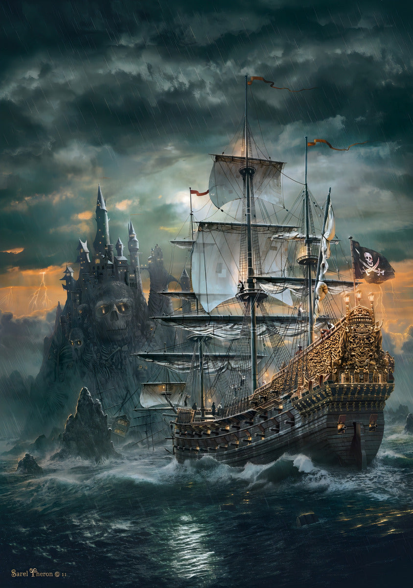 Rompecabezas Clementoni High Quality Collection The Pirate Ship 31682 De 1500 Piezas