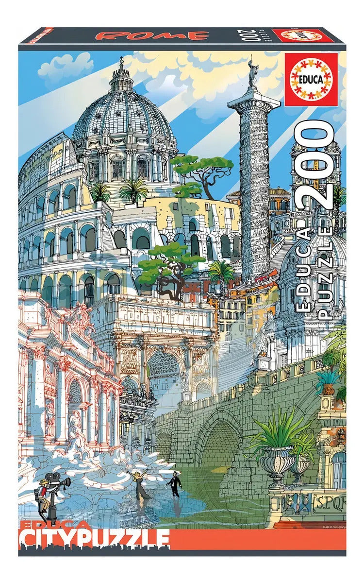 Rompecabezas 200 Piezas Arte Rome Marca Educa Borras