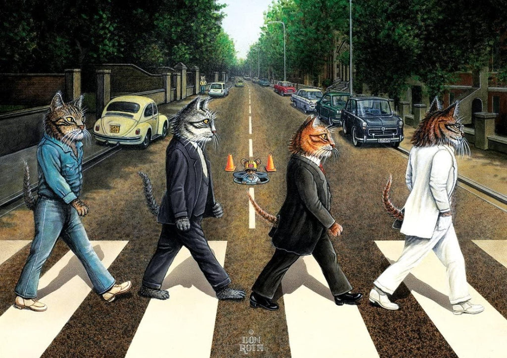 Cat Road Rompecabezas 1000 Piezas Art Puzzle 5193