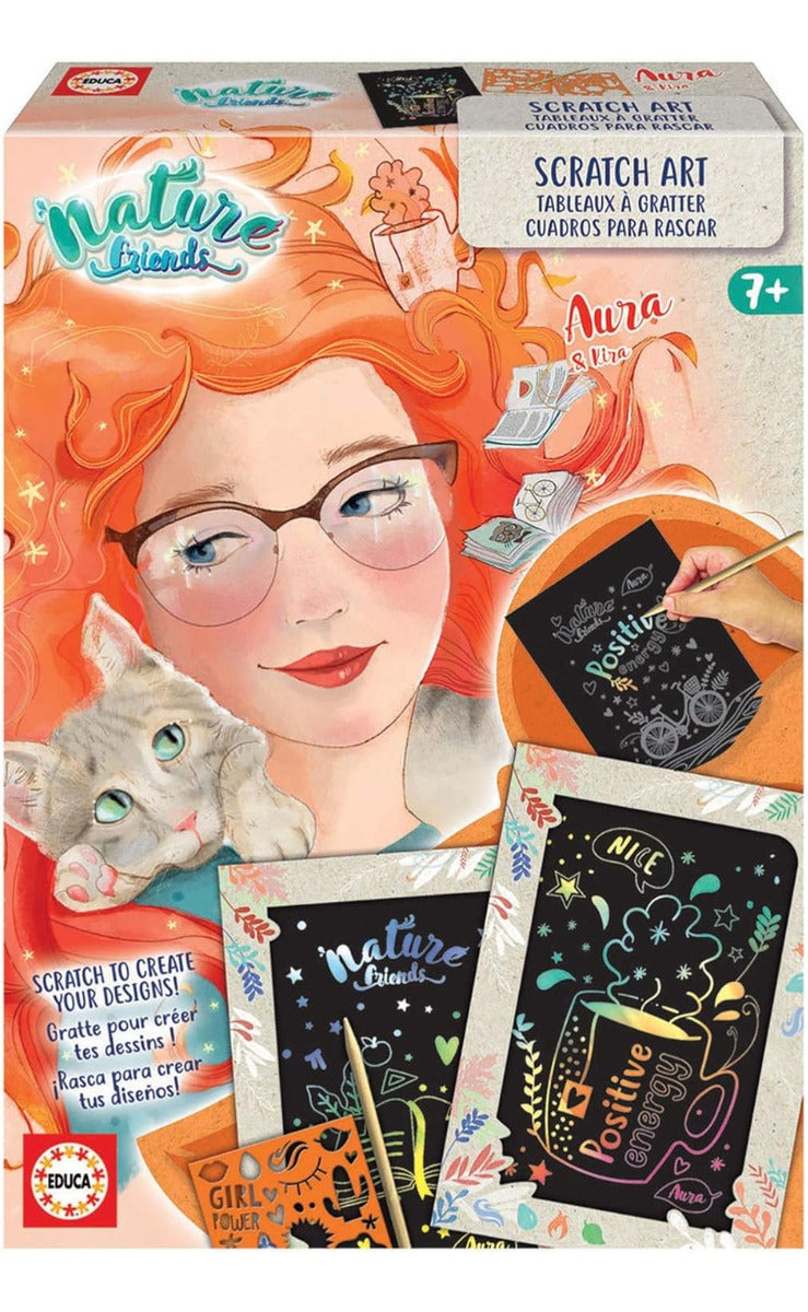 Nature Friends Cuadros Para Rascar Aura  Educa 18932