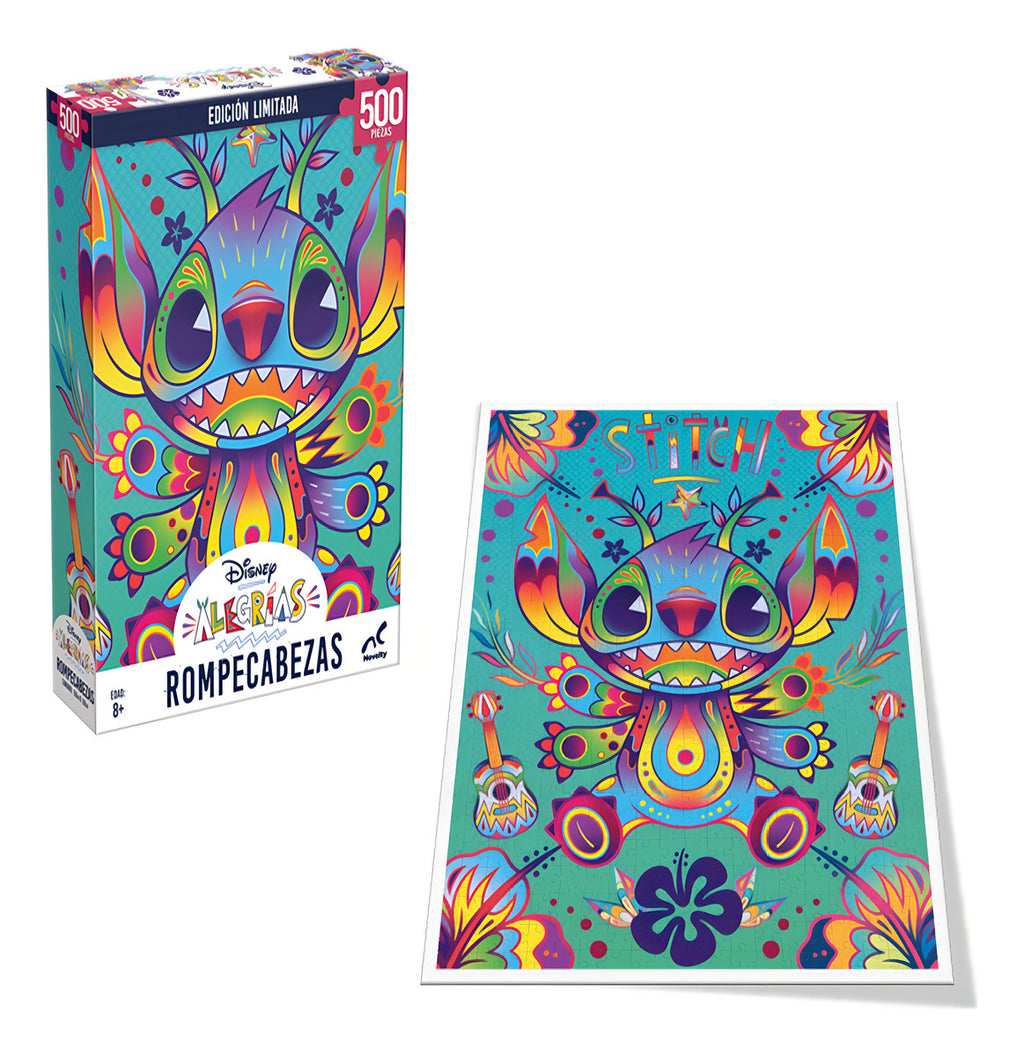 Stitch Disney Alegrías Rompecabezas 500 Piezas | Puzzle Original Coleccionable Ideal Para Niños Y Adultos