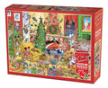 Cobble Hill Rompecabezas 1000 P Doodletown Atrapando A Santa