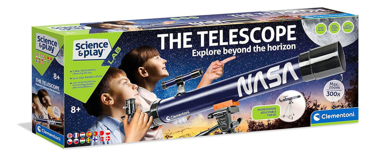 El Telescopio Nasa Clementoni Ciencia Y Juego 300x Infantil Color Azul