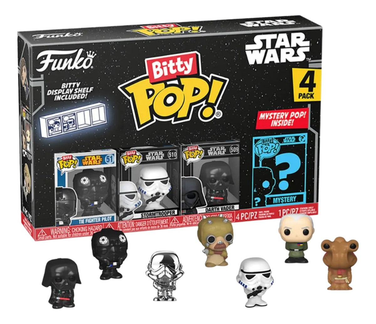 Pack X4 Funko Bitty Pop! Star Wars - Darth Vader