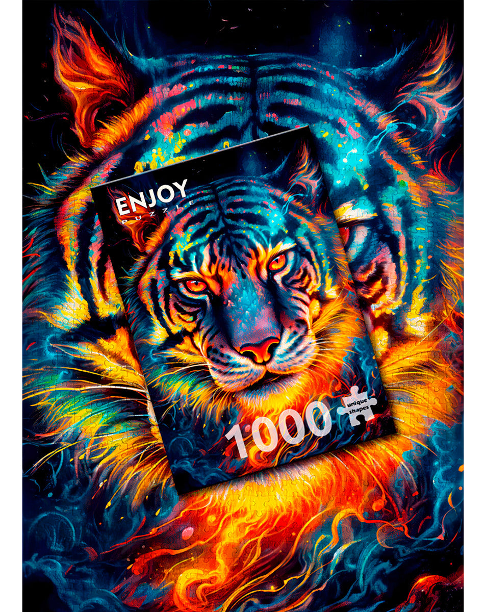 Rompecabezas 1000 Piezas Tigre Animal Vertical Enjoy Puzzle 2203