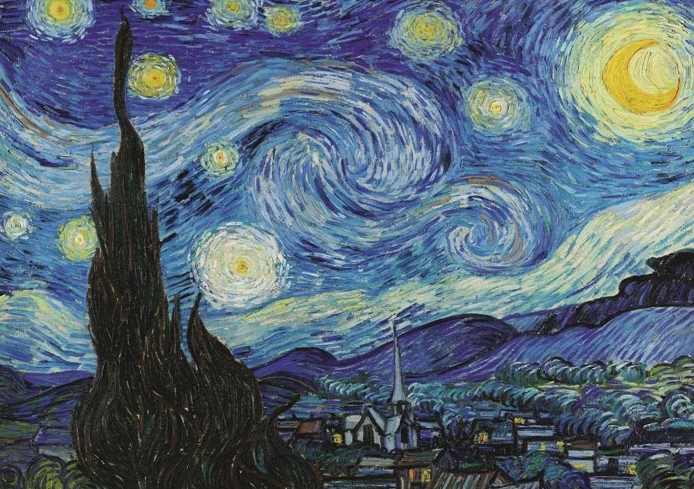 Noche Estrellada Van  Gogh Art Puzzle 1000 Piezas 5202