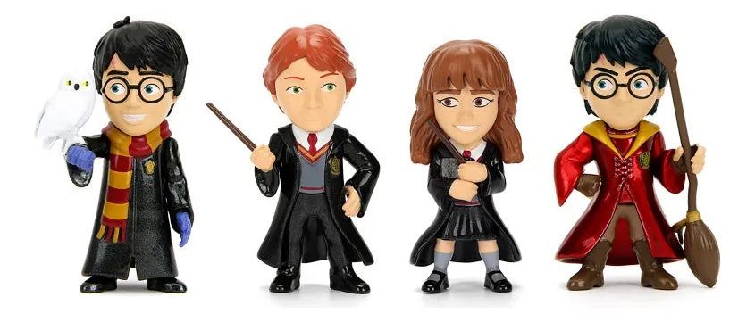 Harry Potter Set 4 Figuras Ron, Hermione Metalfig Jada Toys